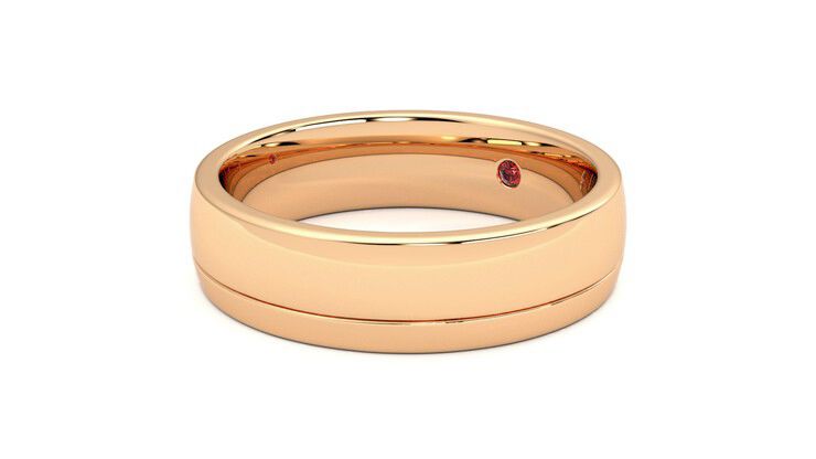 Taylor & Hart Crestone Wedding Ring 360 degree image 24
