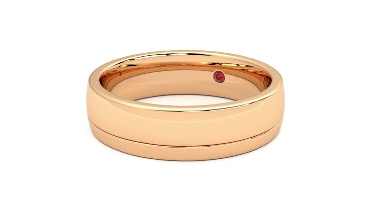 Taylor & Hart Crestone Wedding Ring 360 degree image 25