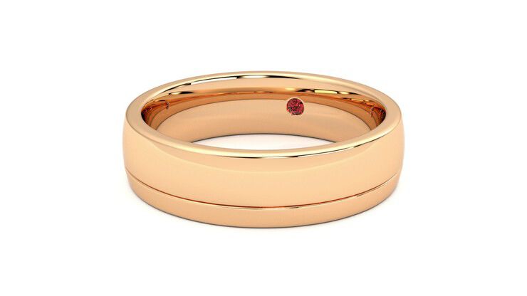Taylor & Hart Crestone Wedding Ring 360 degree image 26