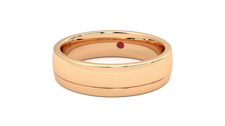 Taylor & Hart Crestone Wedding Ring 360 degree image 27