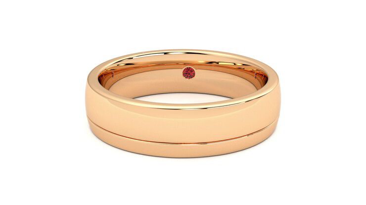 Taylor & Hart Crestone Wedding Ring 360 degree image 28