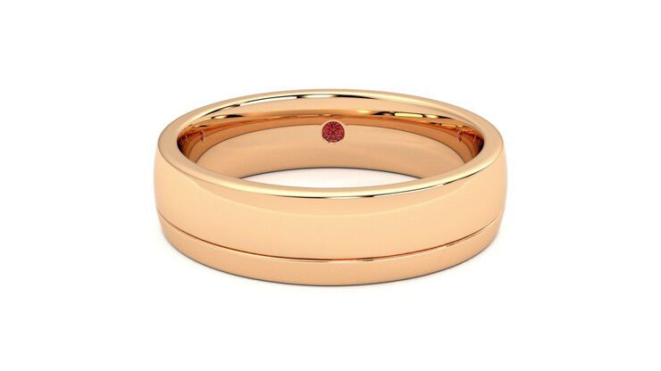Taylor & Hart Crestone Wedding Ring 360 degree image 29