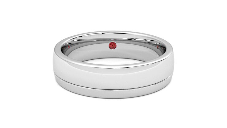 Taylor & Hart Crestone Wedding Ring 360 degree image 1