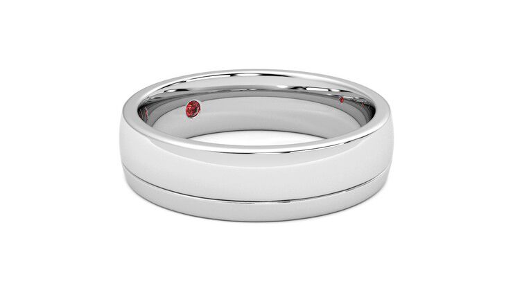 Taylor & Hart Crestone Wedding Ring 360 degree image 6