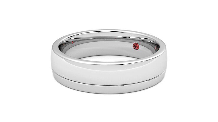 Taylor & Hart Crestone Wedding Ring 360 degree image 24