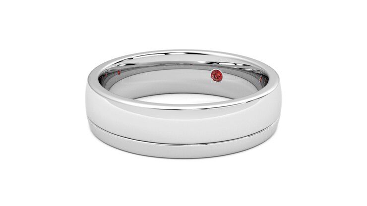 Taylor & Hart Crestone Wedding Ring 360 degree image 25