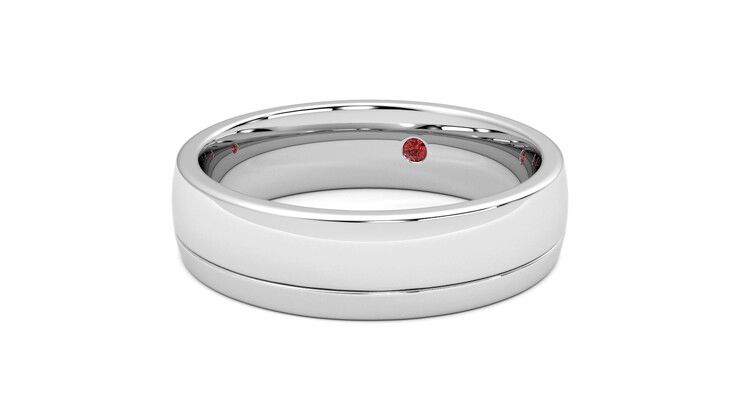 Taylor & Hart Crestone Wedding Ring 360 degree image 26