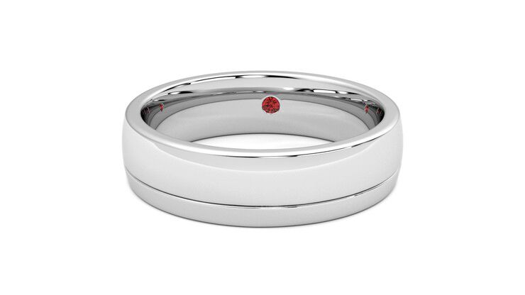 Taylor & Hart Crestone Wedding Ring 360 degree image 28