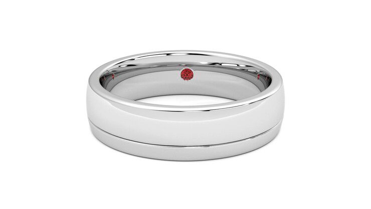 Taylor & Hart Crestone Wedding Ring 360 degree image 29