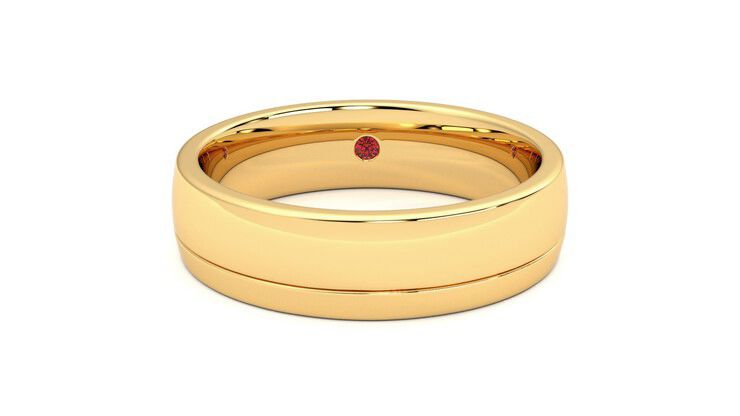 Taylor & Hart Crestone Wedding Ring 360 degree image 1