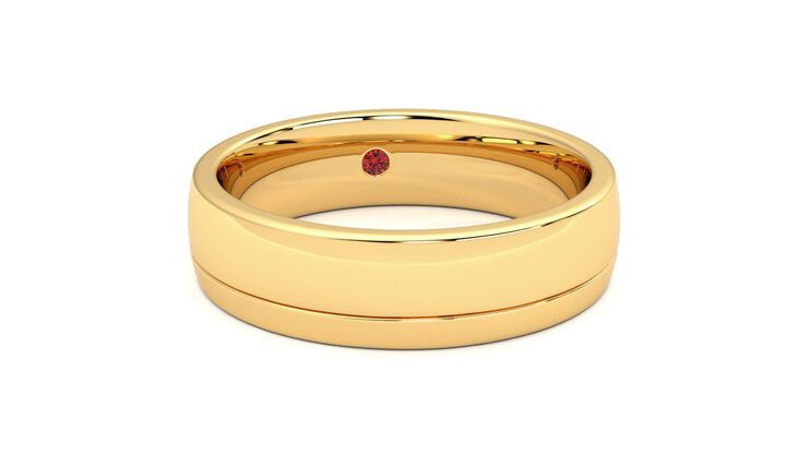 Taylor & Hart Crestone Wedding Ring 360 degree image 3