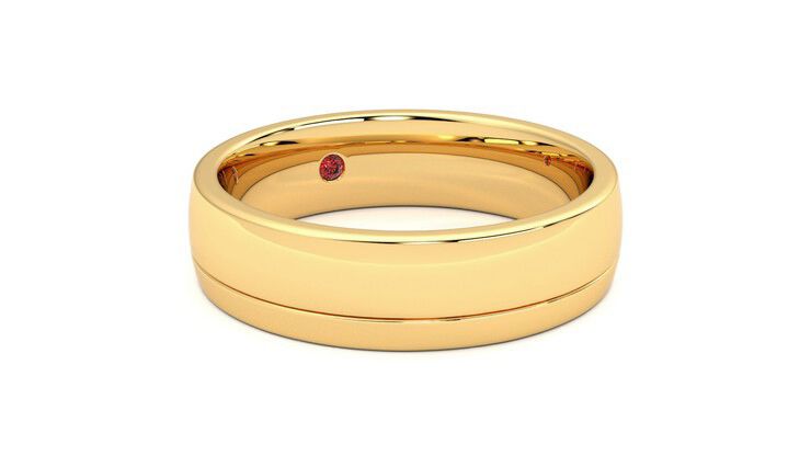 Taylor & Hart Crestone Wedding Ring 360 degree image 5