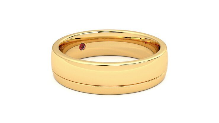 Taylor & Hart Crestone Wedding Ring 360 degree image 6