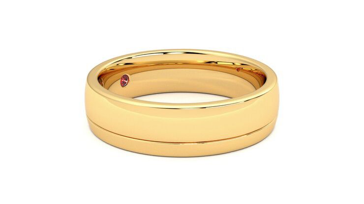Taylor & Hart Crestone Wedding Ring 360 degree image 7