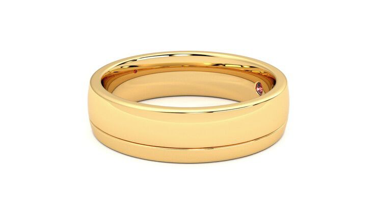 Taylor & Hart Crestone Wedding Ring 360 degree image 22