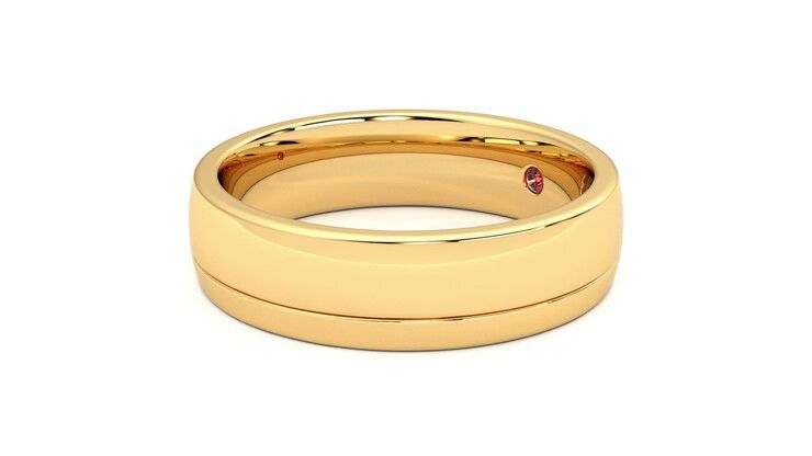 Taylor & Hart Crestone Wedding Ring 360 degree image 23