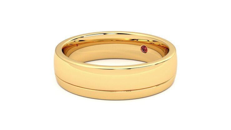 Taylor & Hart Crestone Wedding Ring 360 degree image 24