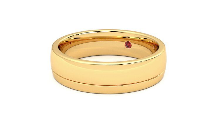 Taylor & Hart Crestone Wedding Ring 360 degree image 25