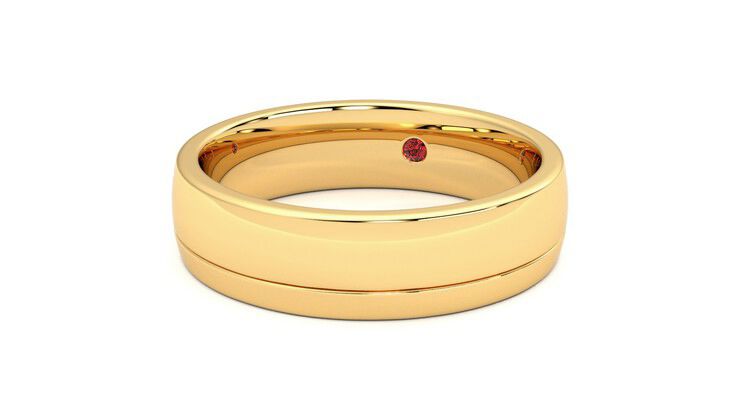 Taylor & Hart Crestone Wedding Ring 360 degree image 26