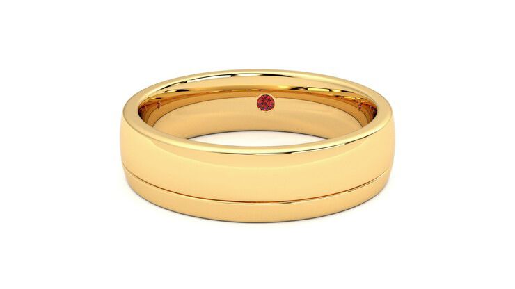 Taylor & Hart Crestone Wedding Ring 360 degree image 28
