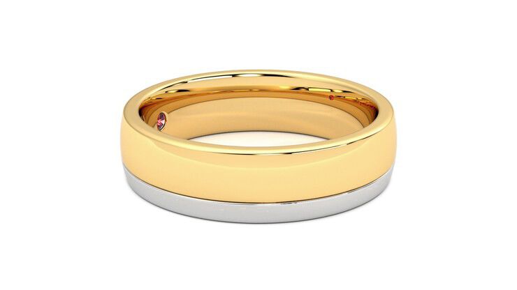 Taylor & Hart Crestone Wedding Ring 360 degree image 8