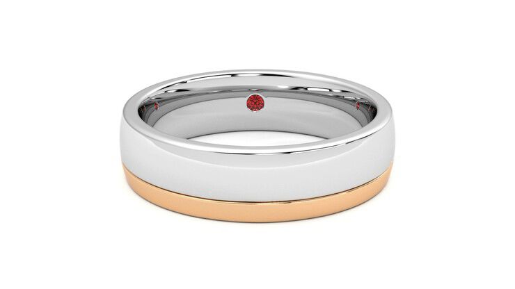 Taylor & Hart Crestone Wedding Ring 360 degree image 1