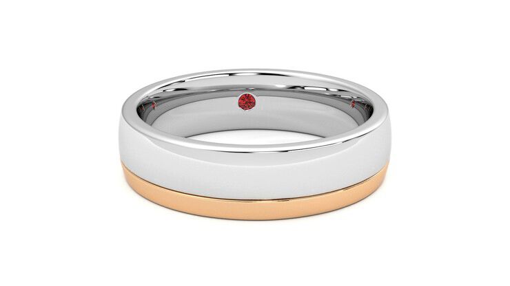 Taylor & Hart Crestone Wedding Ring 360 degree image 2