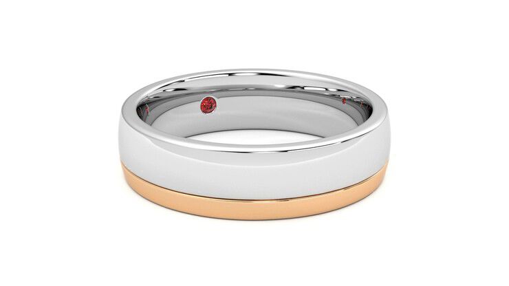Taylor & Hart Crestone Wedding Ring 360 degree image 5