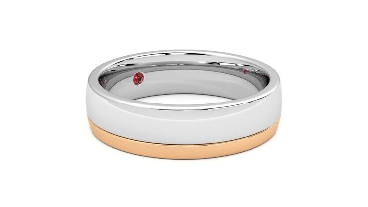Taylor & Hart Crestone Wedding Ring 360 degree image 6