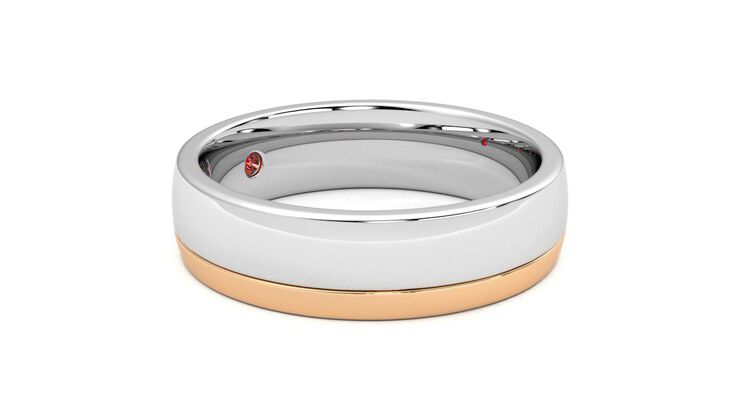 Taylor & Hart Crestone Wedding Ring 360 degree image 7