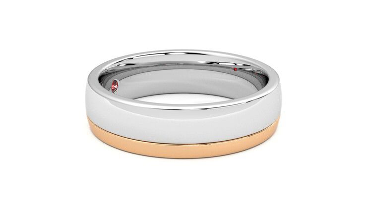 Taylor & Hart Crestone Wedding Ring 360 degree image 8