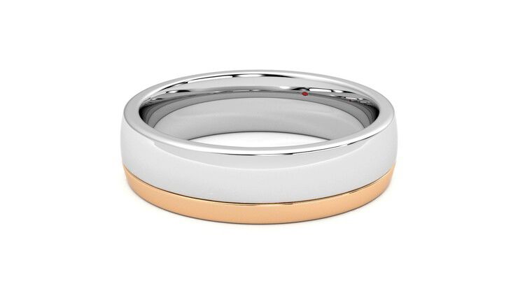 Taylor & Hart Crestone Wedding Ring 360 degree image 11