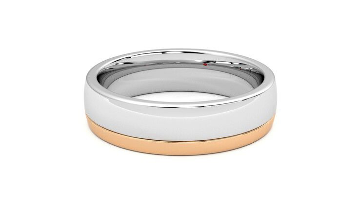 Taylor & Hart Crestone Wedding Ring 360 degree image 12