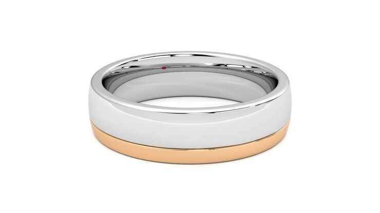 Taylor & Hart Crestone Wedding Ring 360 degree image 18