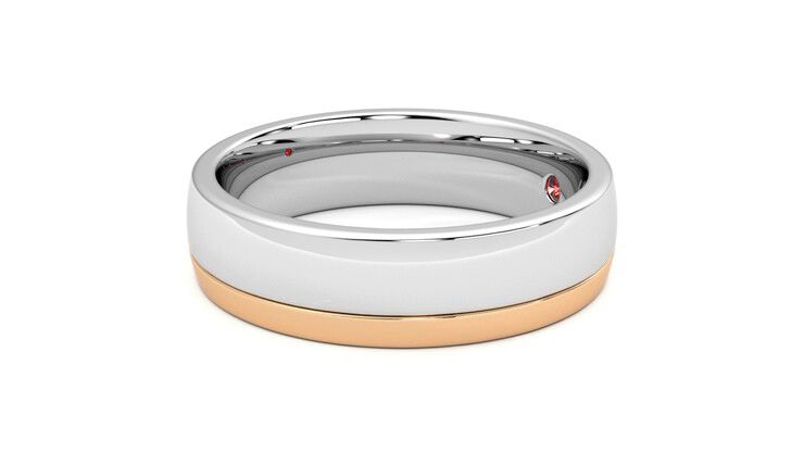Taylor & Hart Crestone Wedding Ring 360 degree image 22