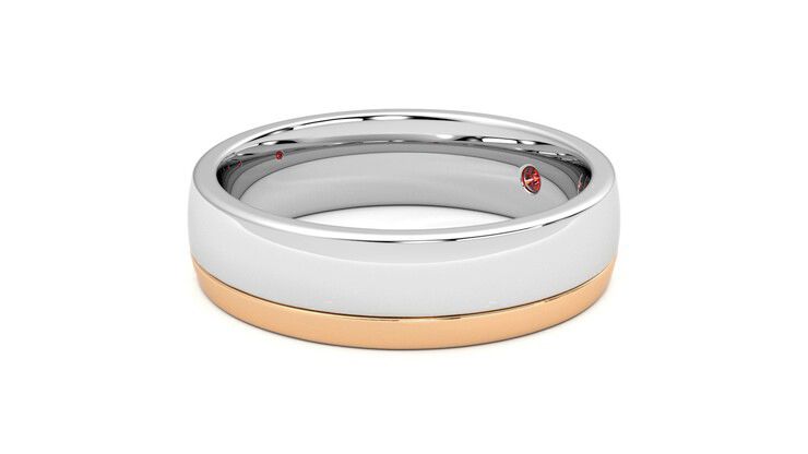 Taylor & Hart Crestone Wedding Ring 360 degree image 23