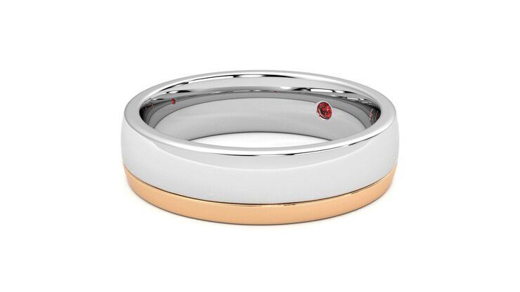 Taylor & Hart Crestone Wedding Ring 360 degree image 24