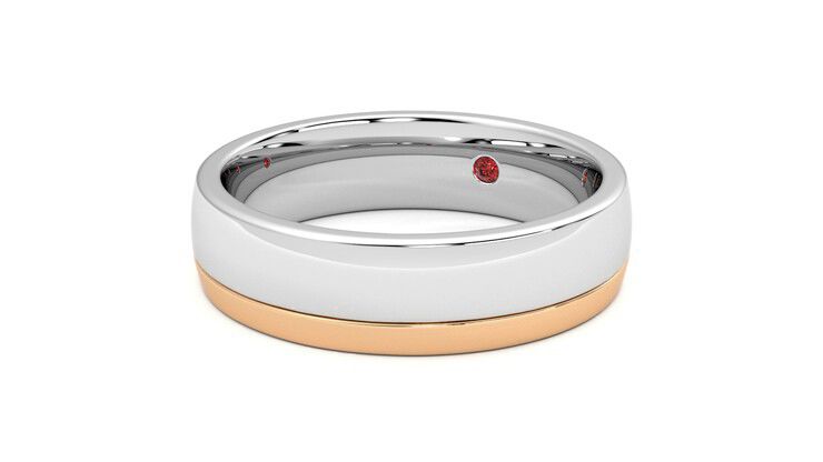 Taylor & Hart Crestone Wedding Ring 360 degree image 25