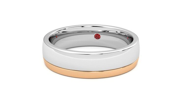 Taylor & Hart Crestone Wedding Ring 360 degree image 27