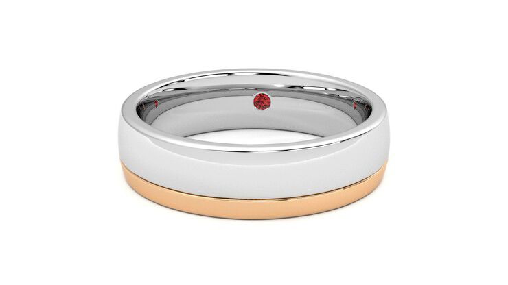 Taylor & Hart Crestone Wedding Ring 360 degree image 28