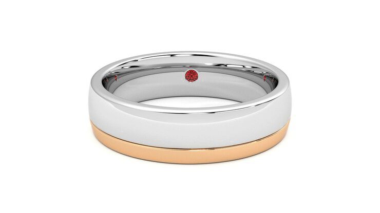Taylor & Hart Crestone Wedding Ring 360 degree image 29