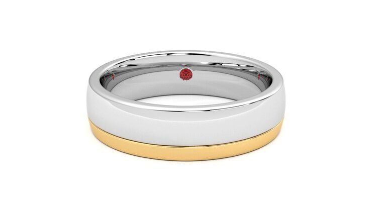 Taylor & Hart Crestone Wedding Ring 360 degree image 0