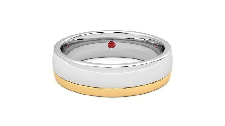 Taylor & Hart Crestone Wedding Ring 360 degree image 1