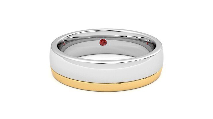 Taylor & Hart Crestone Wedding Ring 360 degree image 2