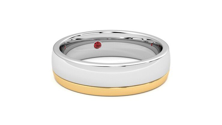 Taylor & Hart Crestone Wedding Ring 360 degree image 4