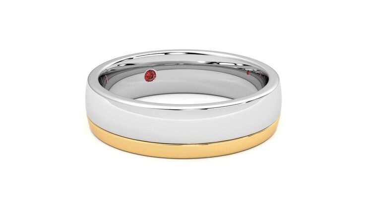 Taylor & Hart Crestone Wedding Ring 360 degree image 5