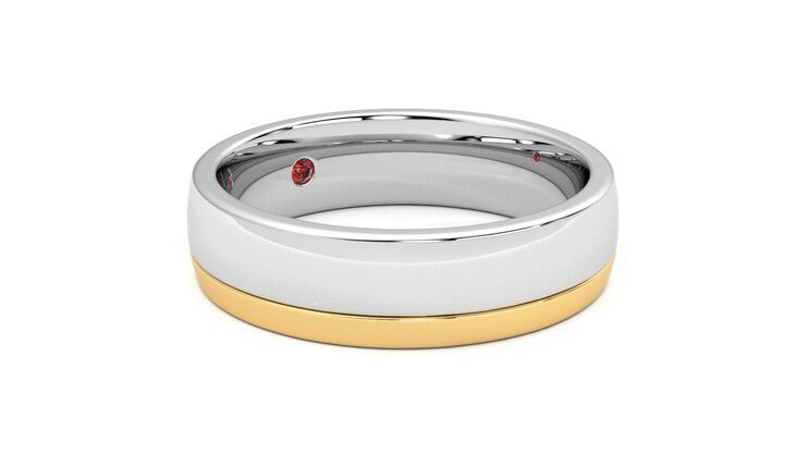 Taylor & Hart Crestone Wedding Ring 360 degree image 6