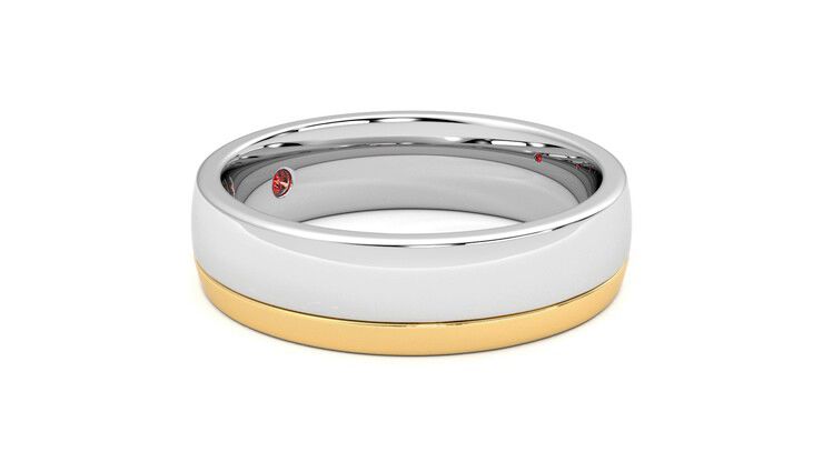 Taylor & Hart Crestone Wedding Ring 360 degree image 7