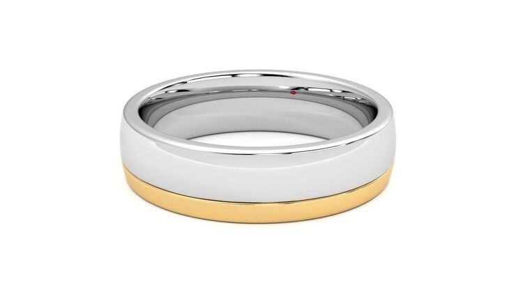 Taylor & Hart Crestone Wedding Ring 360 degree image 12