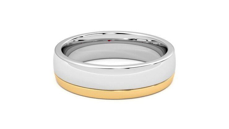 Taylor & Hart Crestone Wedding Ring 360 degree image 16